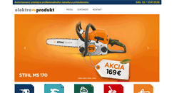 Desktop Screenshot of elektroprodukt.sk